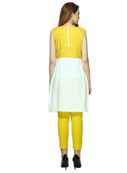 White Printed kurta - wforwoman