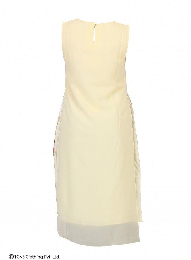 Yellow Printed kurta - wforwoman