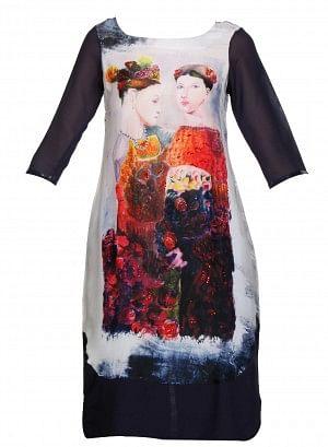 Multicoloured Embellished kurta - wforwoman