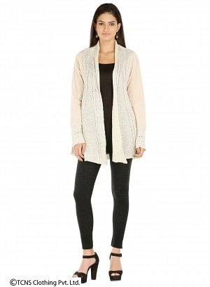 Beige Cardigan - S