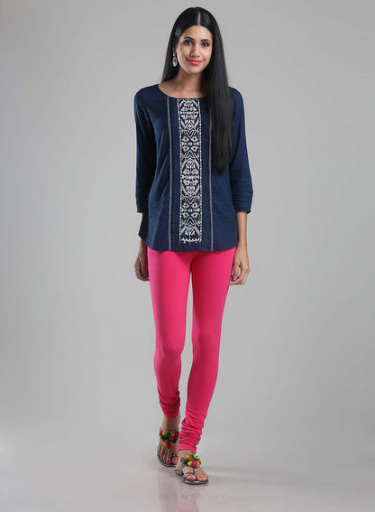 Pink Knitted Churidar