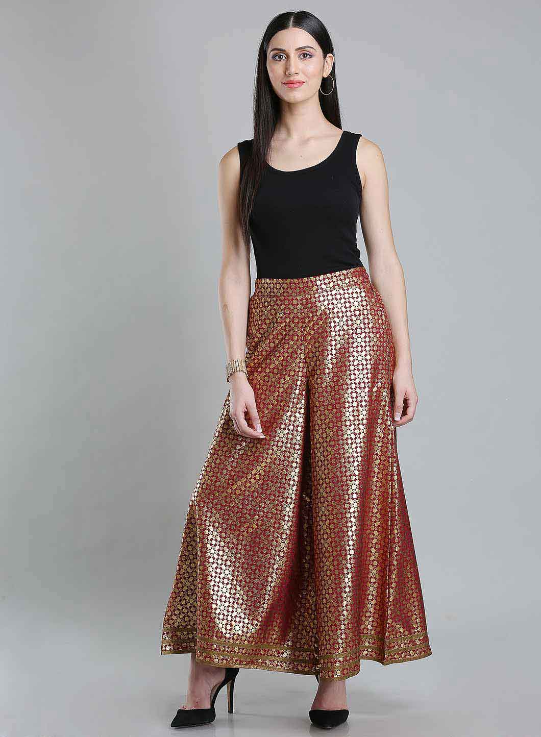 Shimmery Red Pants - S