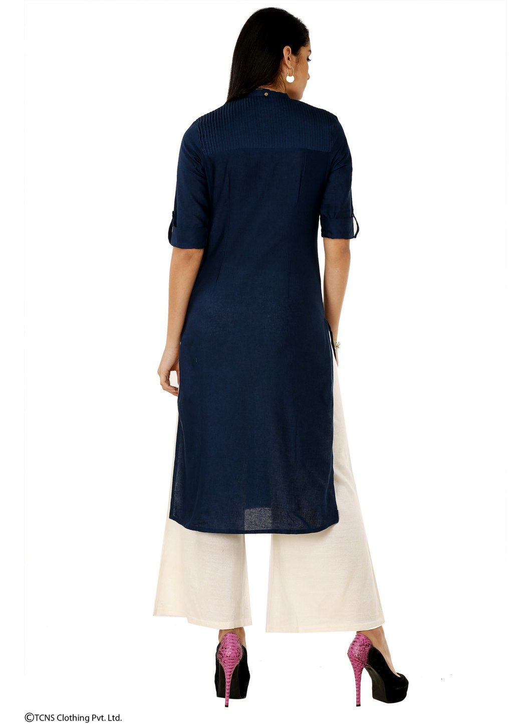 Blue 3/4 Sleeve kurta