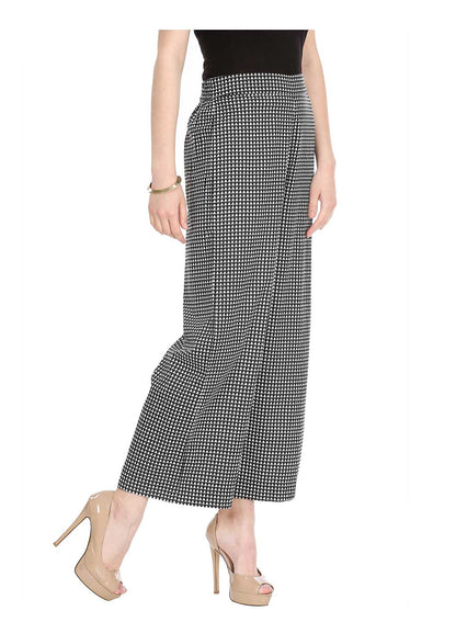 Black &amp; White Printed Pants