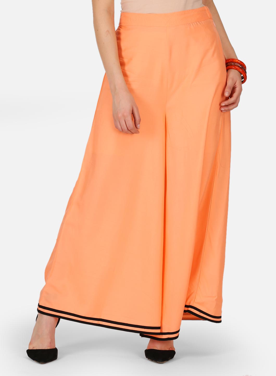 Orange Flared Culottes