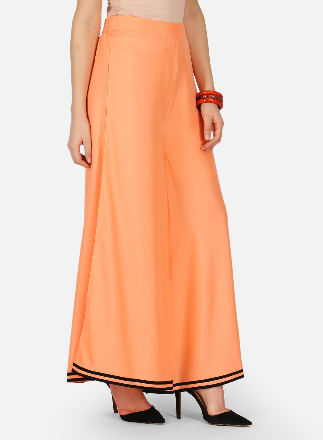Orange Flared Culottes