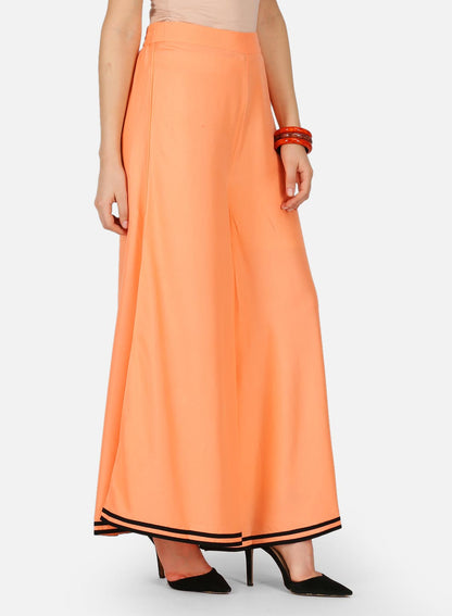 Orange Flared Culottes