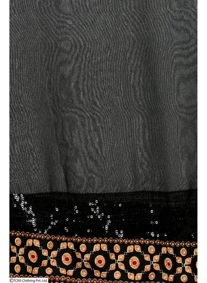 Black Printed Dupatta