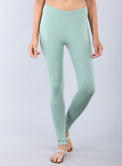 Blue Ankle Length Tights