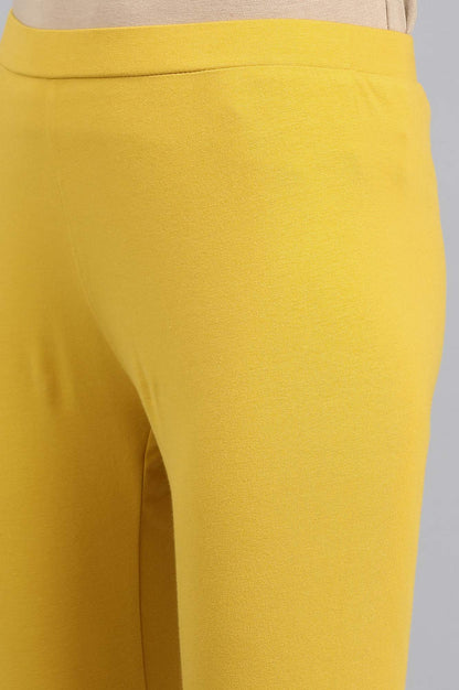 Yellow Solid Tights