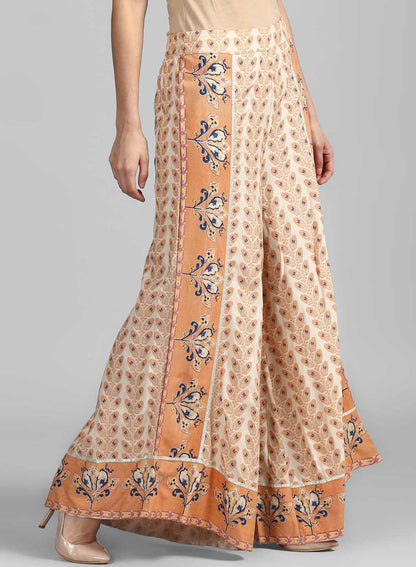 Orange Printed Culottes