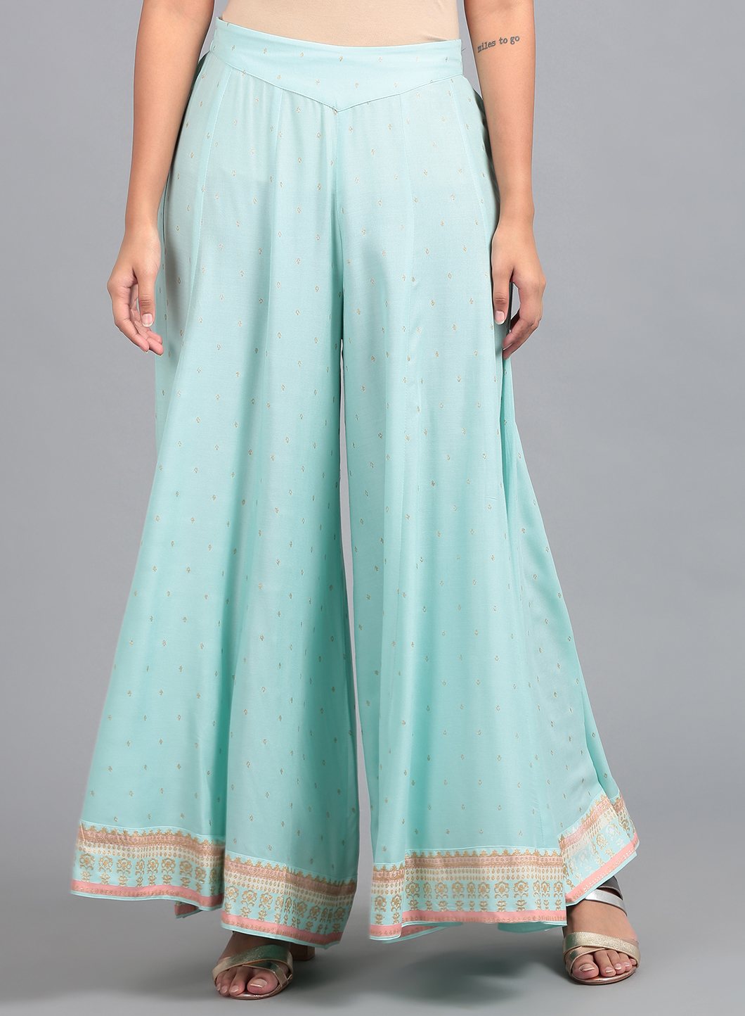 Blue Printed Culottes