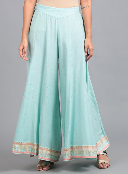 Blue Printed Culottes