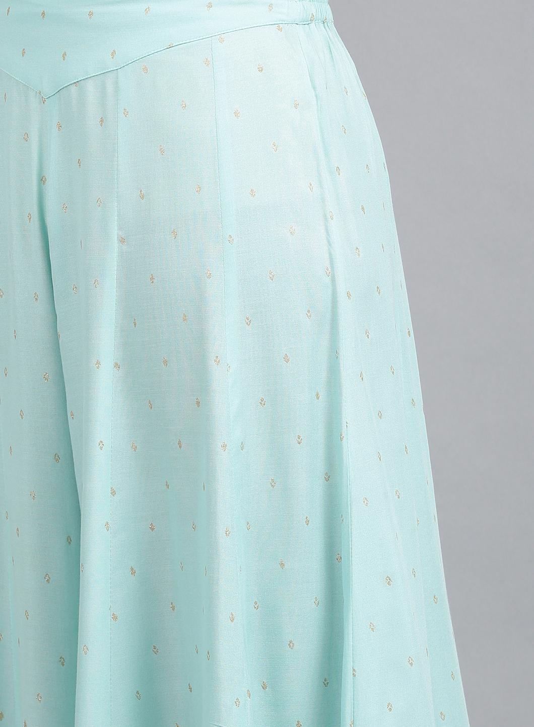 Blue Printed Culottes