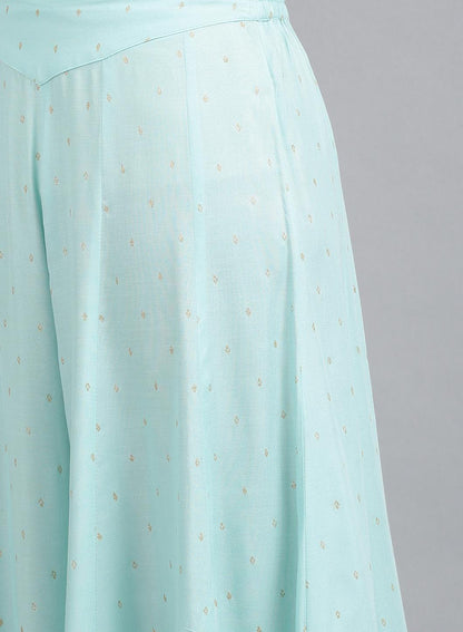 Blue Printed Culottes