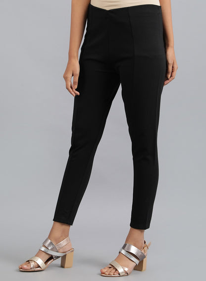 Black Solid Leggings