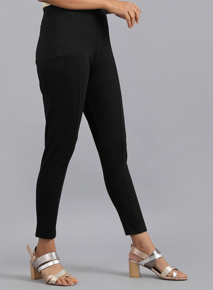 Black Solid Leggings