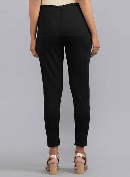 Black Solid Leggings