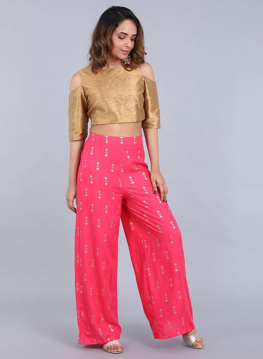 Pink Parallel Pants - wforwoman