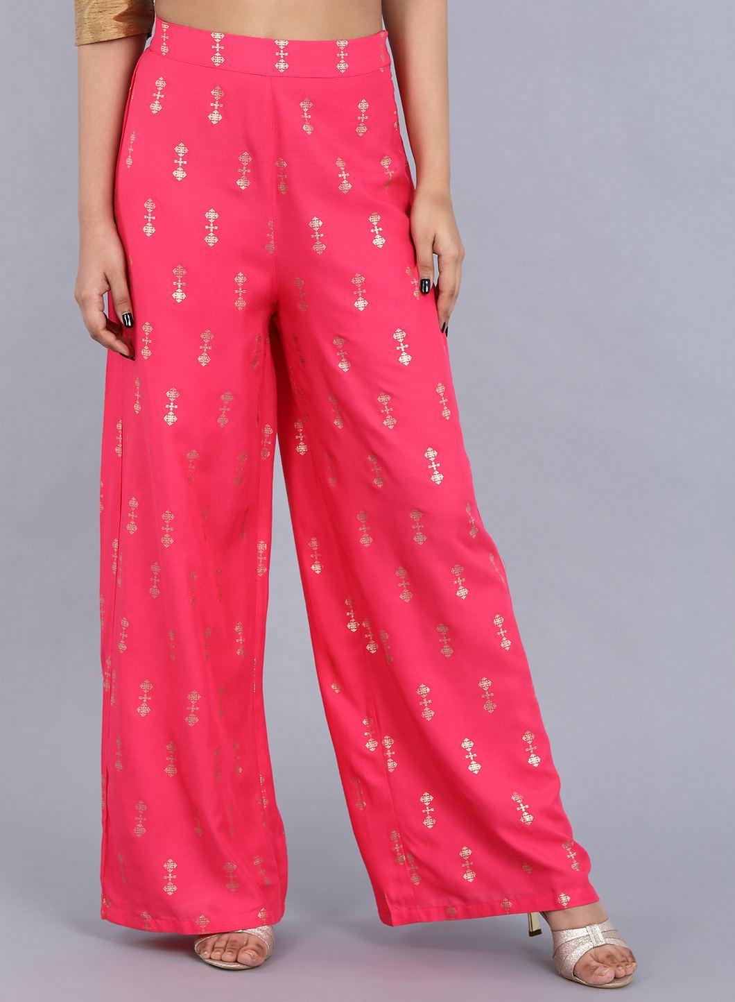 Pink Parallel Pants - wforwoman