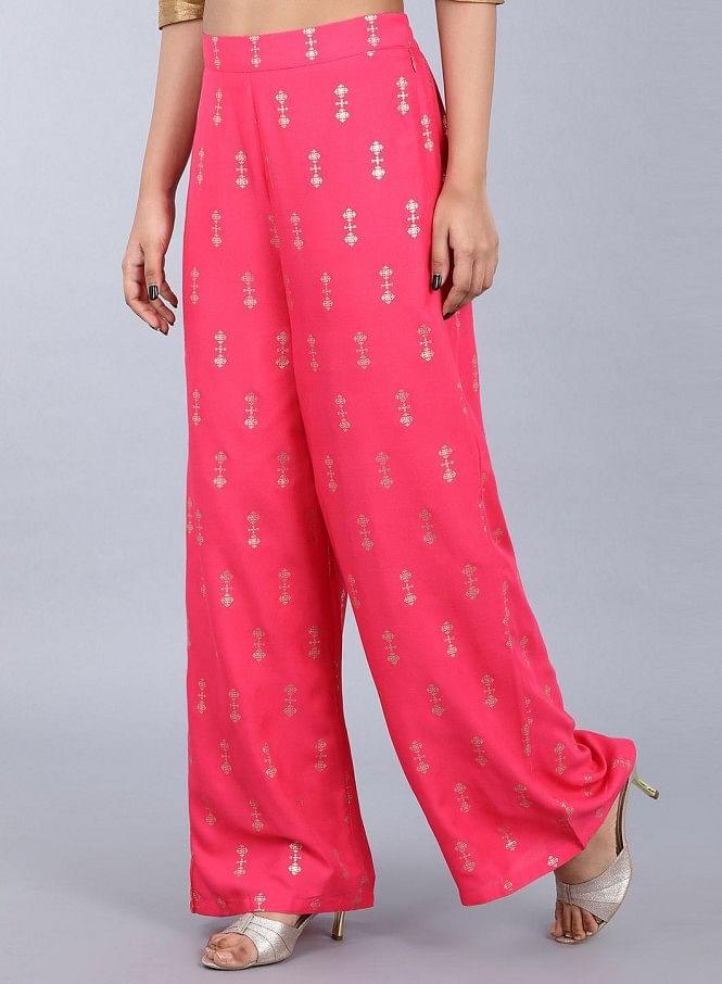 Pink Parallel Pants - wforwoman