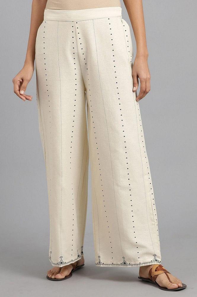 White Parallel Pants - wforwoman