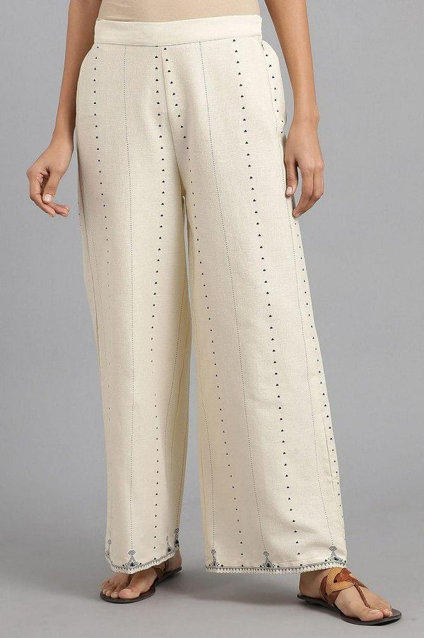 White Parallel Pants