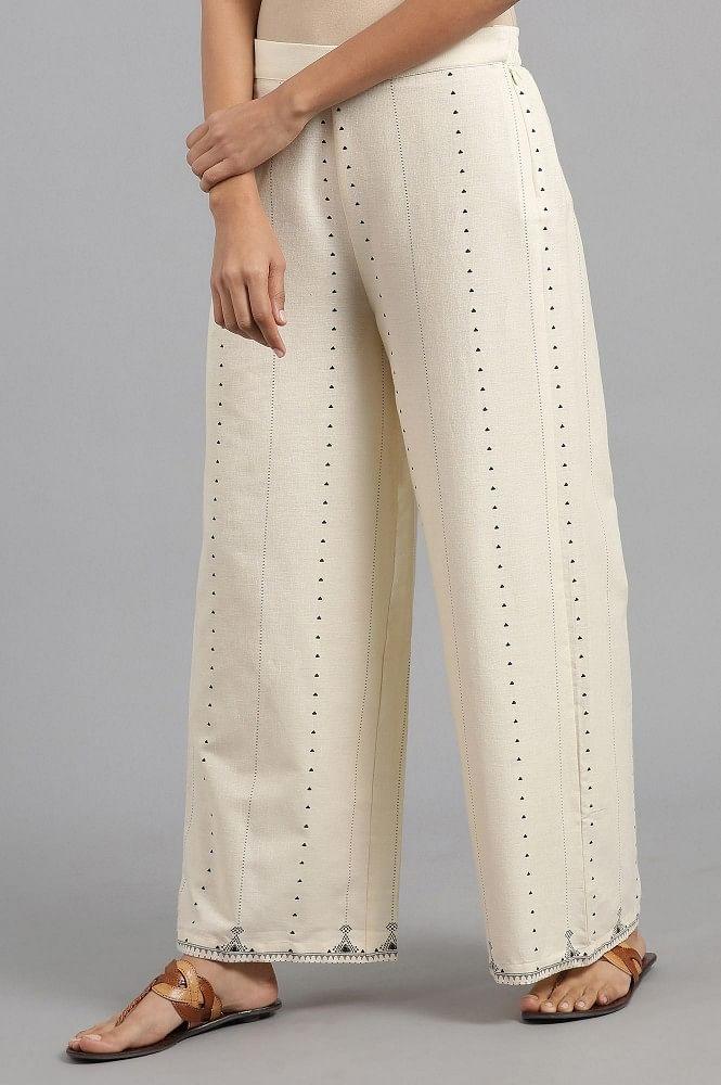 White Parallel Pants - wforwoman