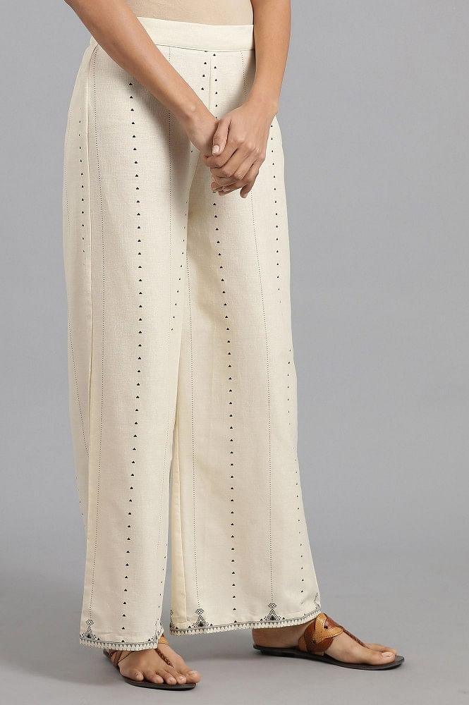 White Parallel Pants - wforwoman
