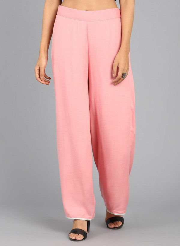 Pink Crinkled Pants