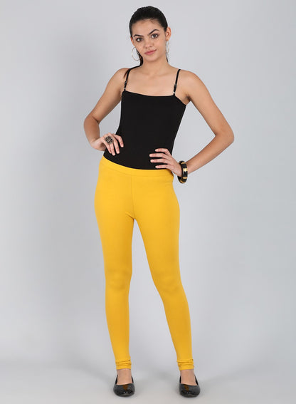 Yellow Ankle Length Tights