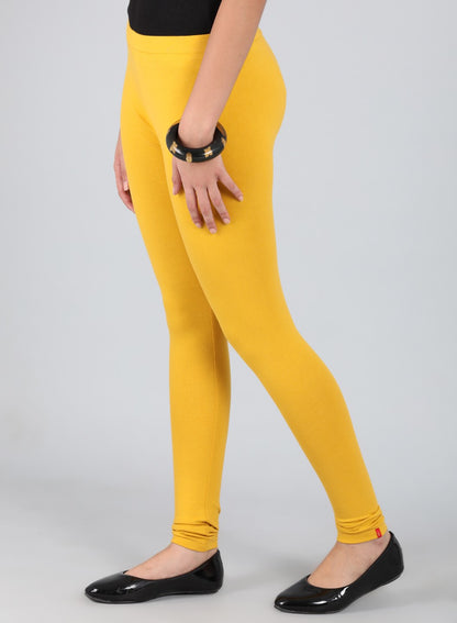 Yellow Ankle Length Tights