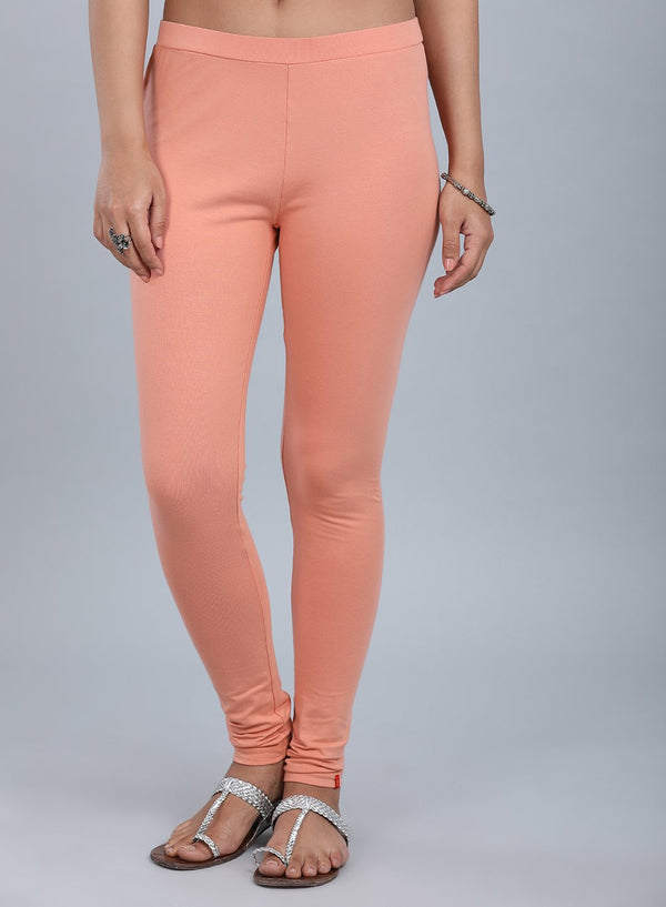 Peach Ankle Length Tights