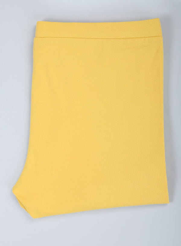 Yellow Knitted Churidar