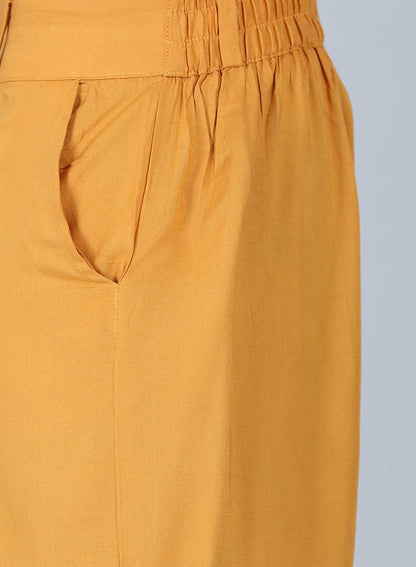 Mustard Tailored Volume Pants