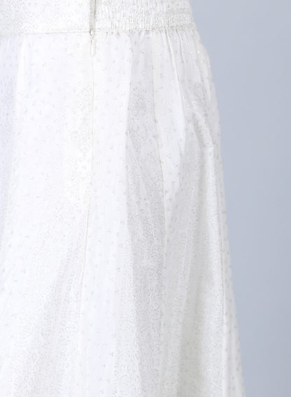 White Glittering Culottes