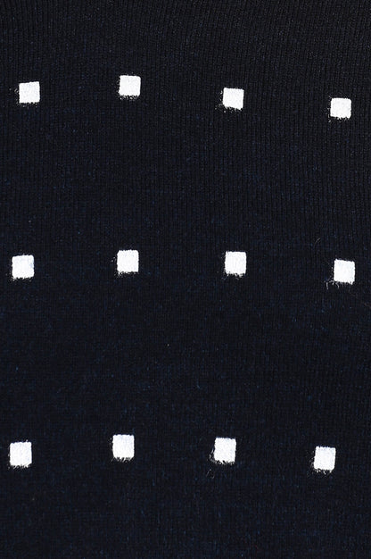 Blue Mandarin Neck Solid Winter kurta