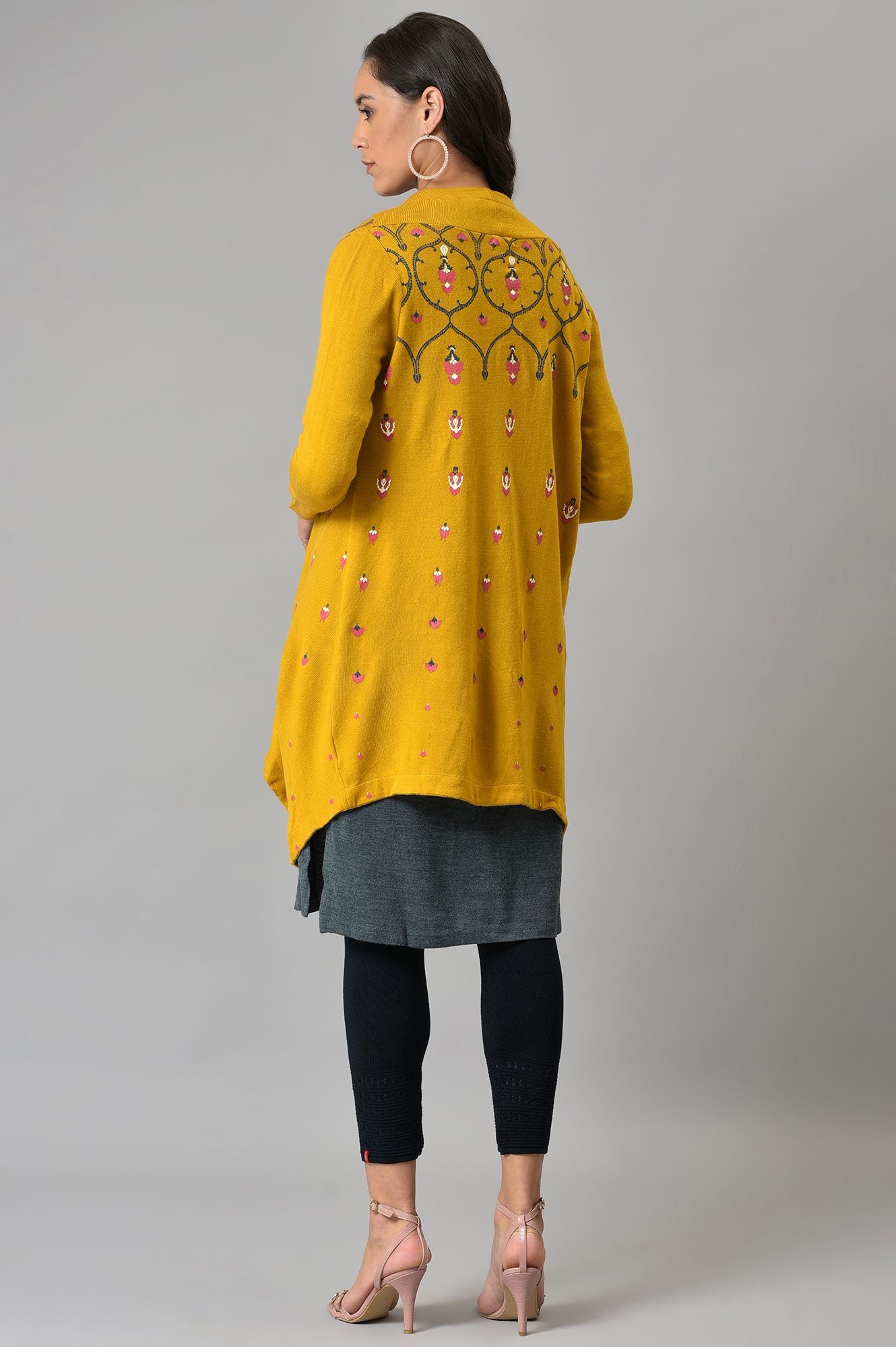 Yellow Knitted Cardigan