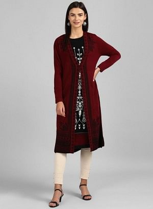 Red Knitted Cardigan - WG
