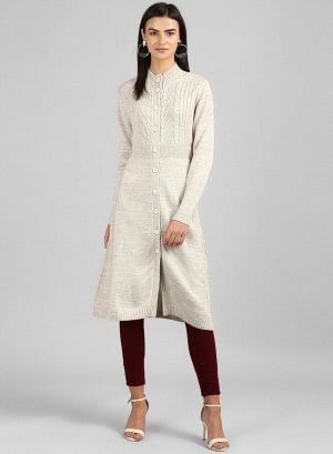 Beige Woollen Jacket