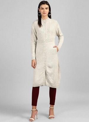 Beige Woollen Jacket