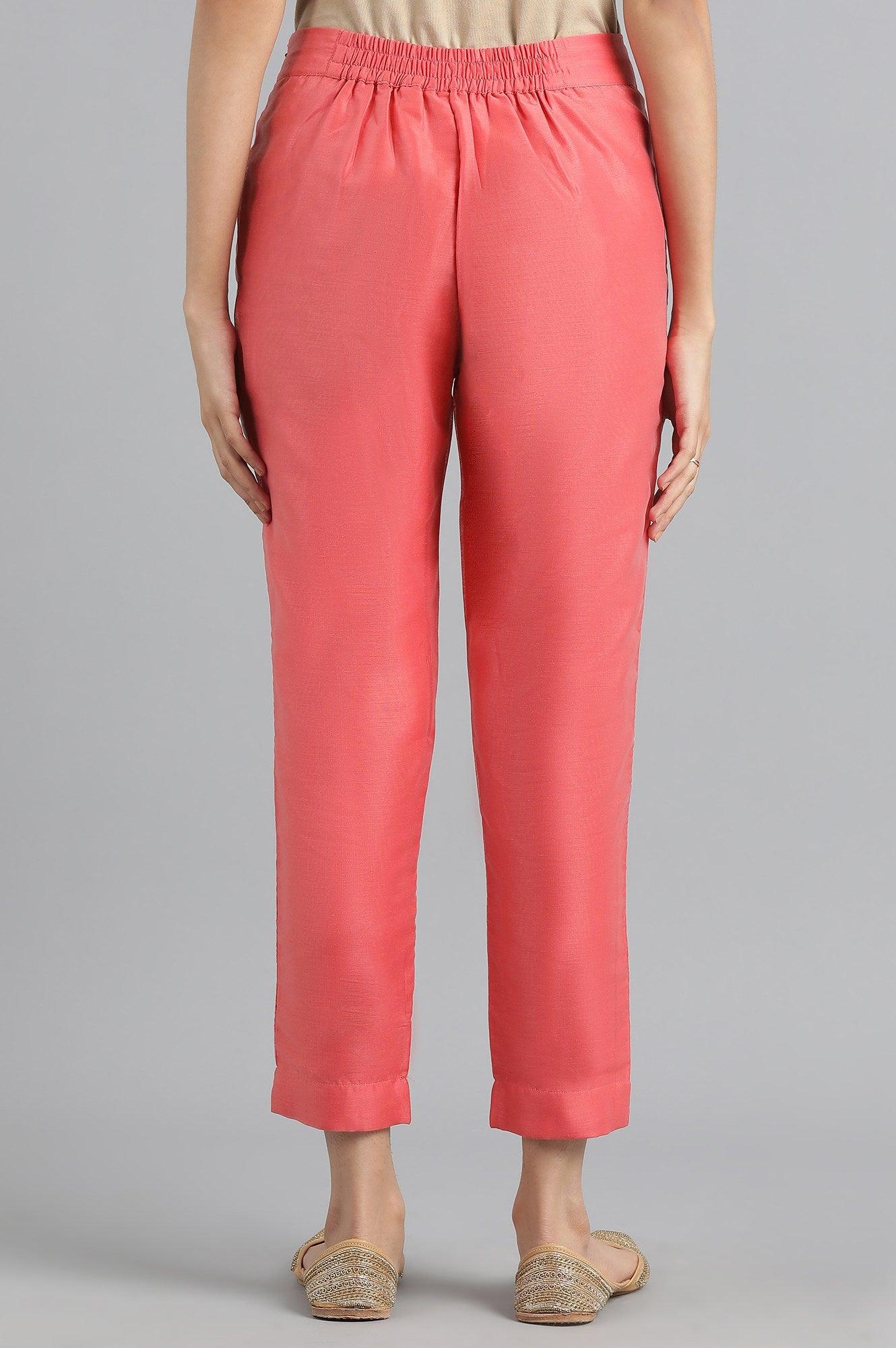 Peach Straight Pants - wforwoman