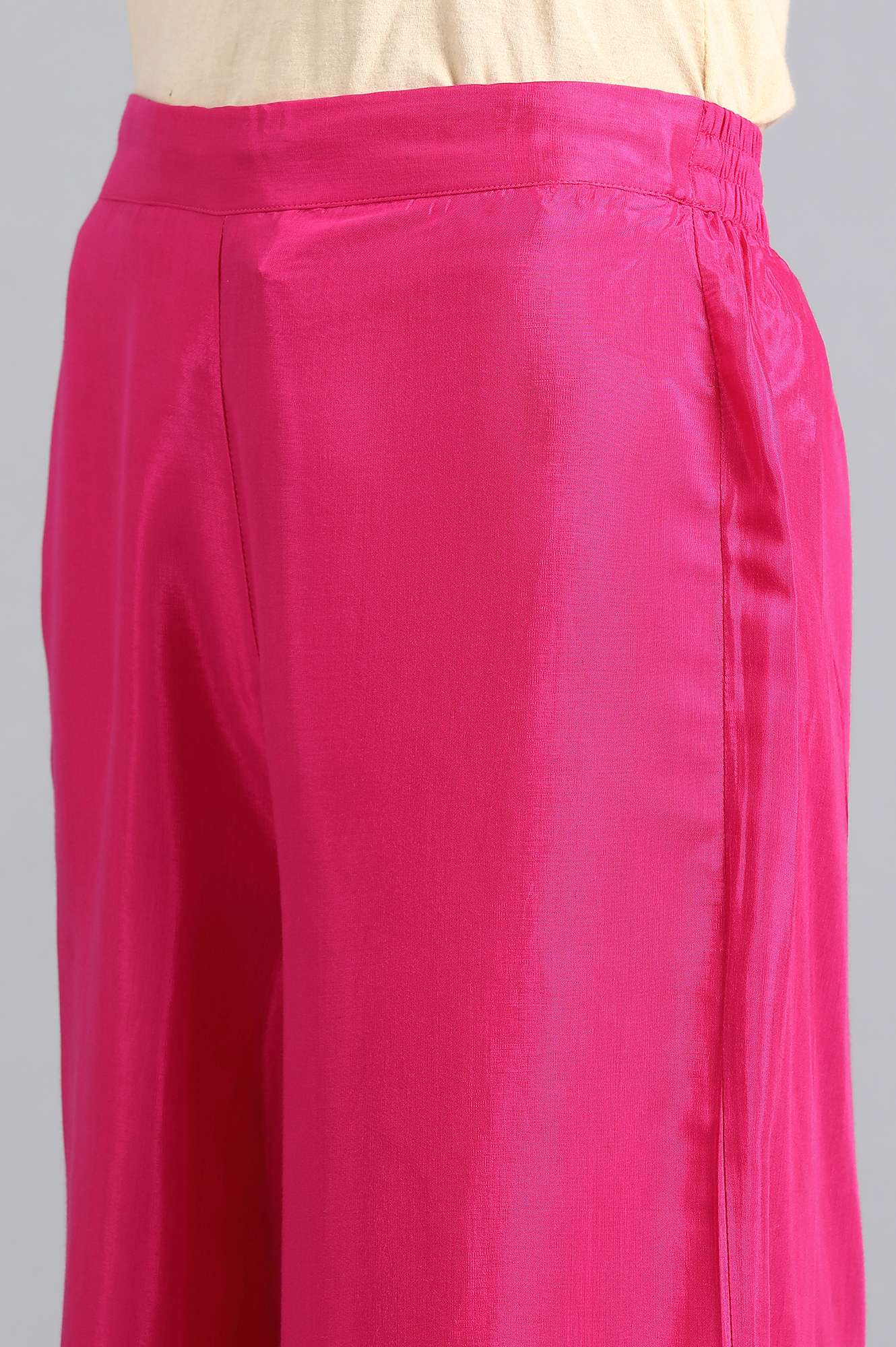 Pink Embroidered Pants