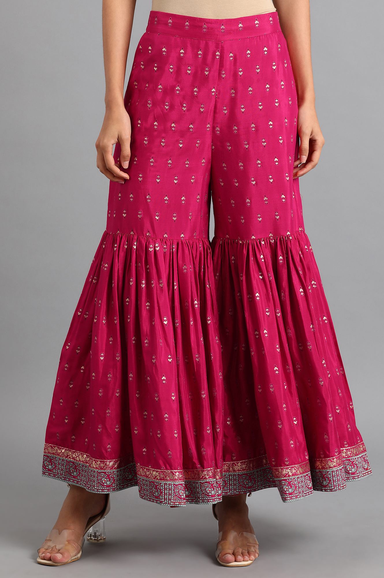 Pink Sharara Pants