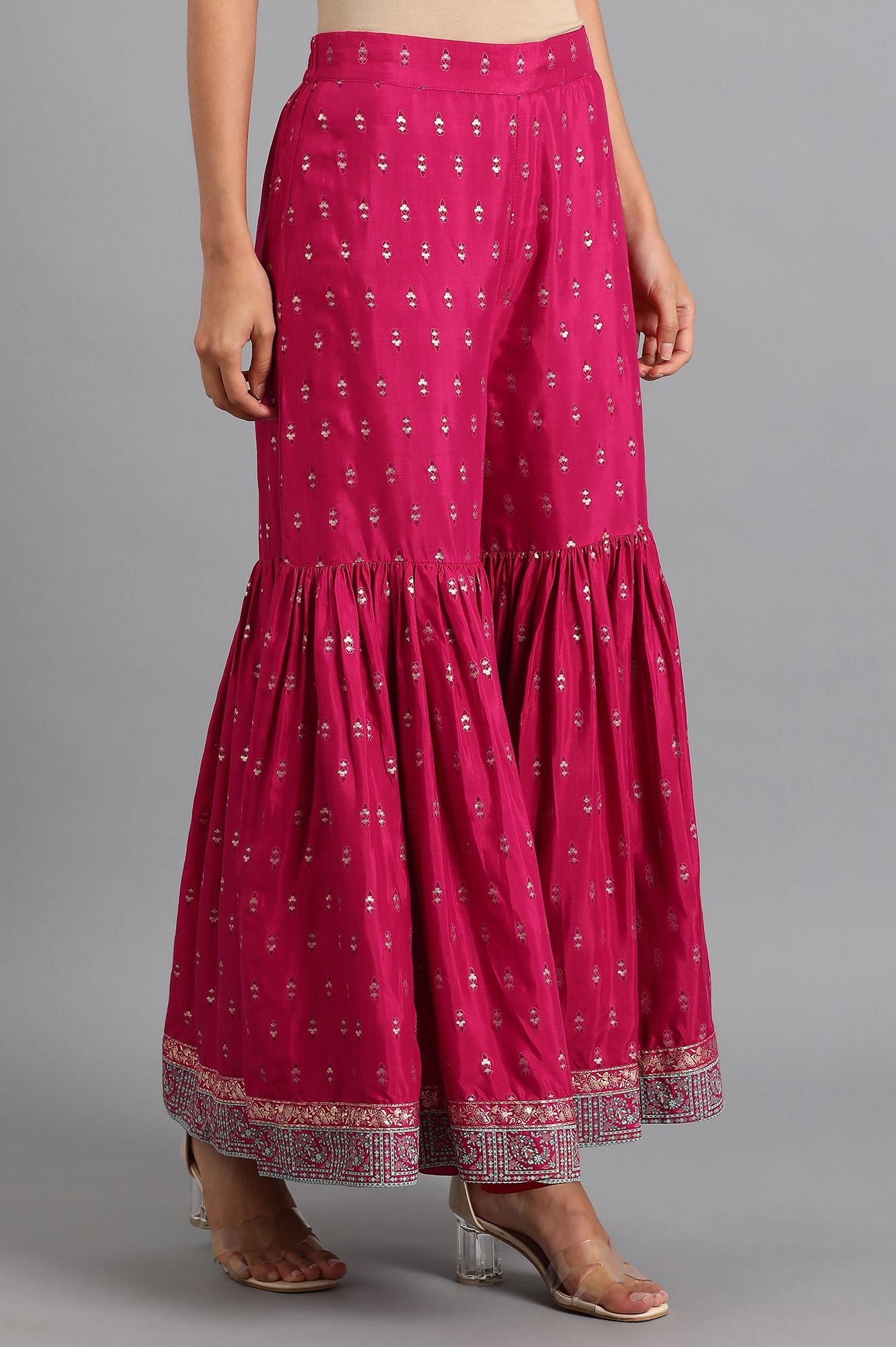 Pink Sharara Pants