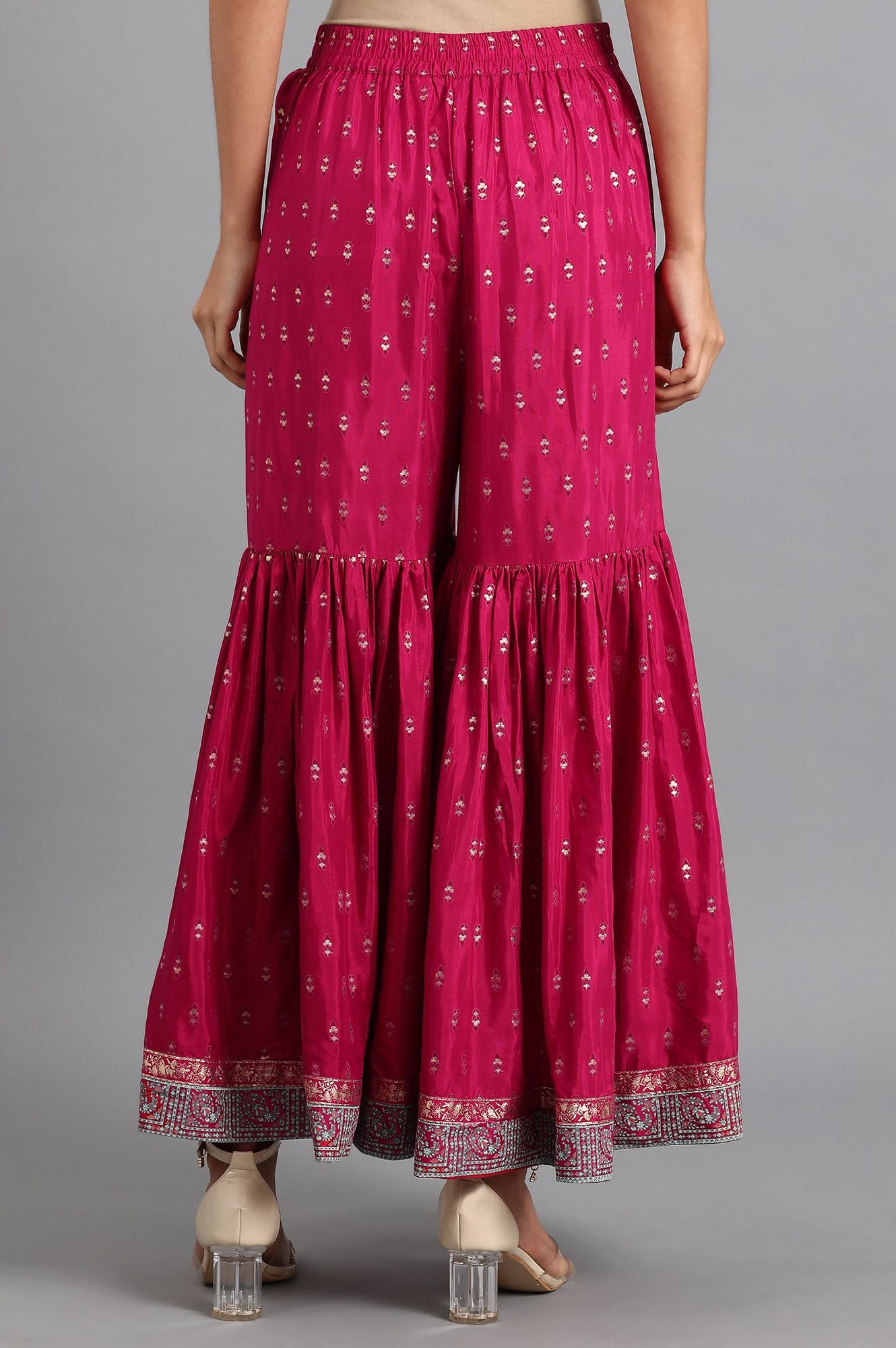 Pink Sharara Pants