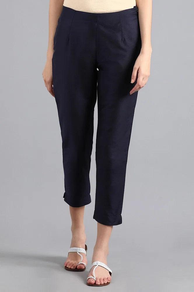 Blue Slim Pants - wforwoman