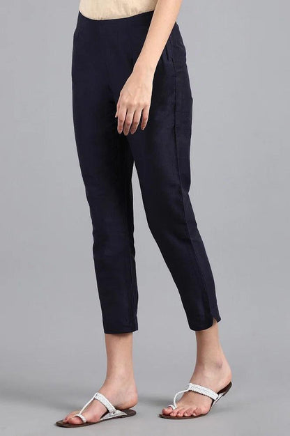 Blue Slim Pants - wforwoman