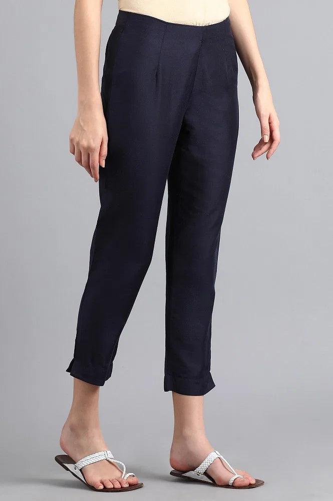 Blue Slim Pants - wforwoman