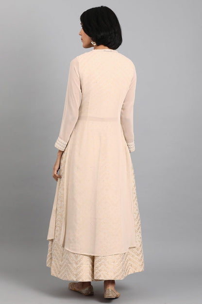 Beige Round Neck Set - wforwoman